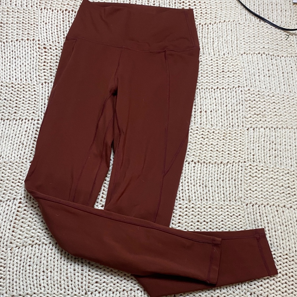 Senita Maroon Top and Leggings Workout Set Size S - Picture 6 of 11